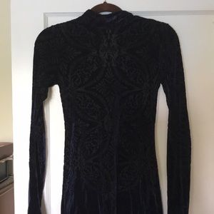 Free people velvet burnout mini dress